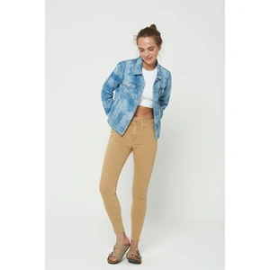 Cross Jeans Judy Camel Normal Bel Fermuarlı Skinny Fit Jean Pantolon C 4521-117