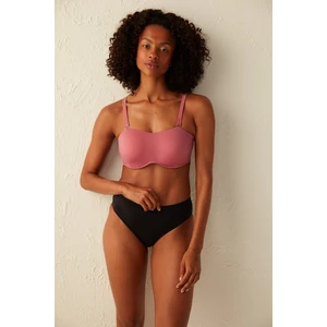 Koyu Pembe Basic Straplez Toparlayıcı Bikini Üstü