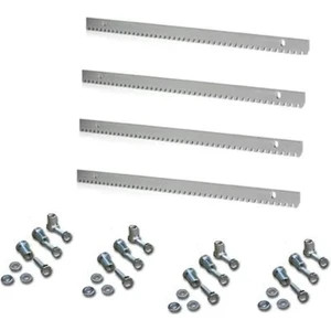 Kremayer Dişli Galvanize Çelik - 4 Metre Set