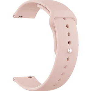 Samsung Galaxy Watch 4 Classic 42 mm R880 Için Spor Silikon Kordon Kum Pembe