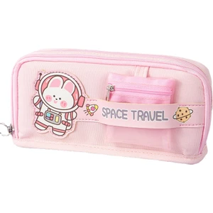 Love Home Büyük Kapasiteli Figürlü Kalem Kutusu - Pembe (Yurt Dışından)