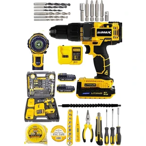 58V 8AH Çift Torq Lion Batarya Metal Şanzıman Turbo Şarjlı Darbeli  Matkap + Full Tamir Set Garanti