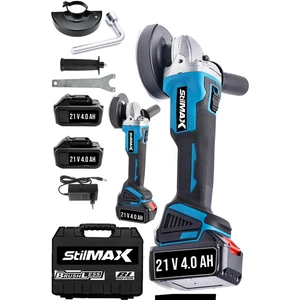 21V 4 Ah Brushless Motor Turbo Şarjlı Metal Başlık Çift Akülü Spiral Taşlama Metal Kesme 125MM