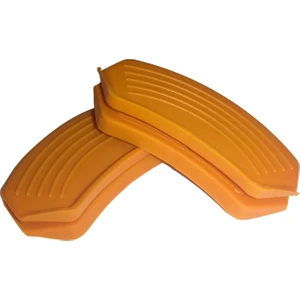 Sgteks Silikon Tencere Tava Tutacağı Yanmaz Yapışmaz Tutamaç Set 9 x 4 cm Turuncu ( 1 Set 2 Adetten Oluşur )