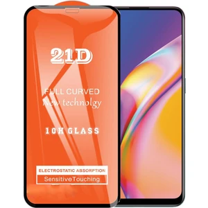 Oppo Reno 5 Lite Ekran Koruyucu 21D Tam Kaplayan Kavisli