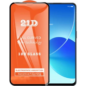 Oppo Reno 6 Ekran Koruyucu 21D Tam Kaplayan Kavisli
