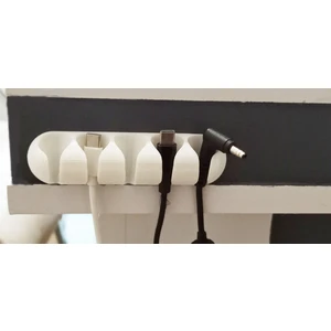 Eoshop  2'li Kablo Tutucu Masa Kenarı Yapışkanlı 5 Girişli