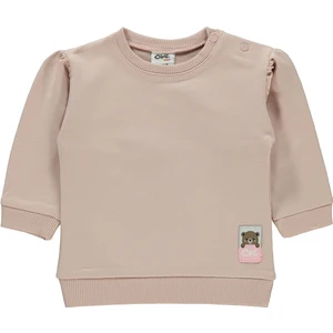 Civil Baby Kız Bebek Sweatshirt 6-18 Ay Pudra