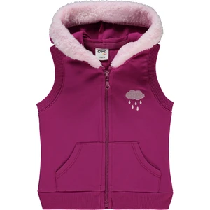 Civil Baby Kız Bebek Kapüşonlu Yelek 6-18 Ay Mor