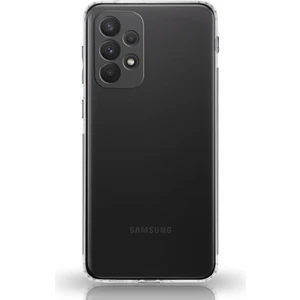 Caseworld Samsung Galaxy A23 ile Uyumlu Kapak Tıpalı Kamera Korumalı Şeffaf Premier Silikon ile Uyumlu Kılıf