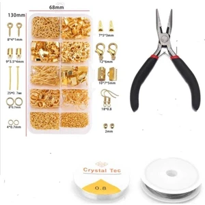 Yiğit Aksesuar 713 Parça Penseli Gold Küpe Yapım Seti Takı Malzemeleri