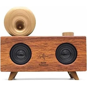 Çift Hoparlörlü Gramafon Speaker Bluetooth Hoparlör Fm Radyo+Sd Kart+UsbA+3.5mm Aux Girişli