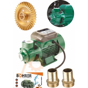 Böhr QB60B 370 Watt 0.55 Hp 220V Santrifüj Su Motoru Pompa -+ 2 Adet Rekor Takımı