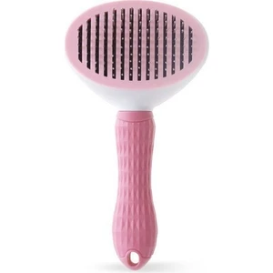 Dream Plus Otomatik Temizlenen Tuşlu Evcil Hayvan Fırçası Kedi Köpek Tüy Toplayıcı Tarak Gri