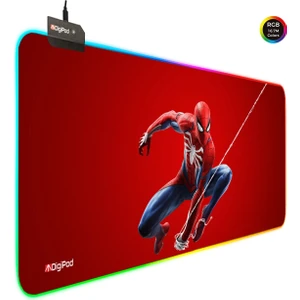Rgb Gaming Mousepad Oyuncu Mousepad 90X40 Xxl Örümcek Adam
