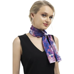 Kadın Inci Ipeği Desenli Fular-Bandana 30X130 cm