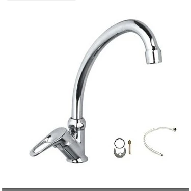 Lupobianco Mermerden Çıkışlı Tek Su Girişli Lavabo Musluğu Çeşmesi Bataryası Tezgah