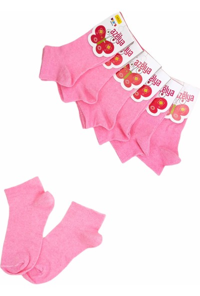 Black Arden Socks 6 Çift 5-6 Yaş Pembe Renkli Kız Çocuk Patik Çorap BT-0597