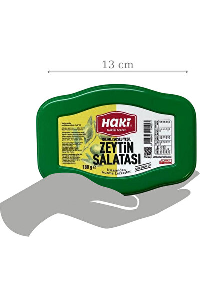 Haki Soslu Yeşil Zeytin Salatası 3'lü Avantaj Paketi