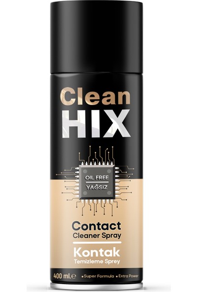 Clean Hix Kontak Temizleme Spreyi (Yağsız) 400 ml