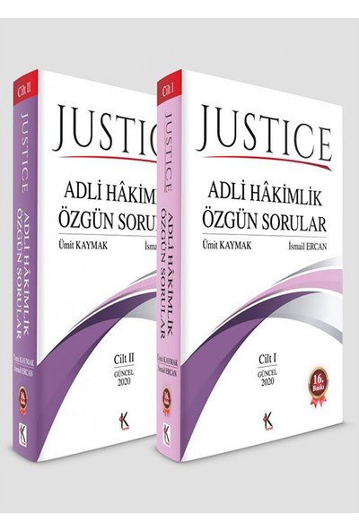 Justice Adli Hakimlik Özgun Sorular - Ümit Kaynak - Ismail Ercan