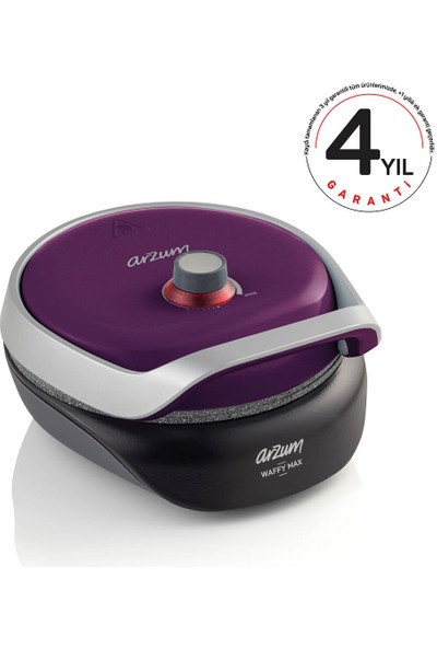 Arzum AR2033 Waffy Max Waffle Makinesi- Mürdüm