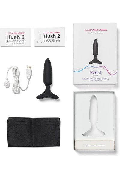 Lovense Hush 2 Akıllı Telefon Kontrollü 1 Inch Anal Plug