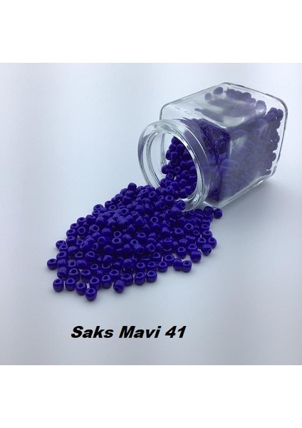 Erdal Ticaret Kum Boncuk (0,5 Mm-1 Paket 100GR) Saks Mavi