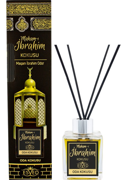 Medine Ravza Kokusu ve Makamı Ibrahim Kokusu 100 ml Çubuklu Oda Kokusu