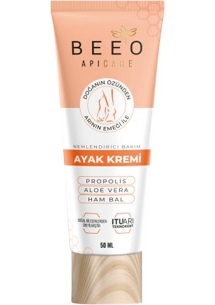 Bee' o  Apicare Nemlendirici Bakım Ayak Kremi 50 ml (BEO101)