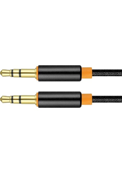 Aux Kablosu Universal Ja-05 Convey 3.5mm 1 Metre Siyah