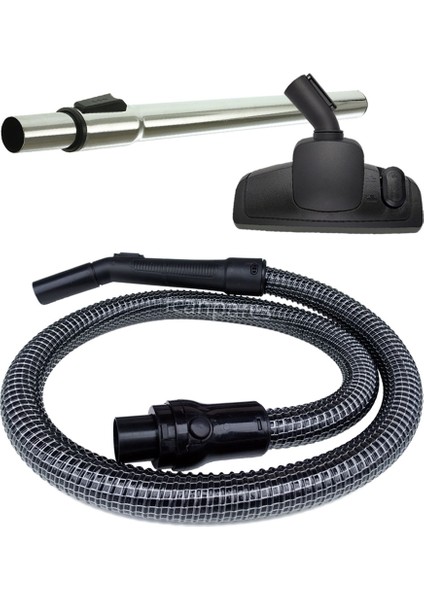Fakir Uyumlu Carbon Elektrikli Süpürge Çelik Telli Hortumu Emici Yer Başlığı Teleskopik Boru