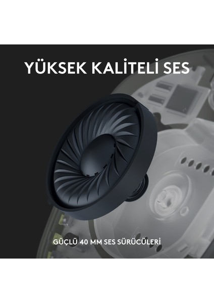 G G435 Lıghtspeed Kablosuz Oyuncu Kulaklığı - Siyah