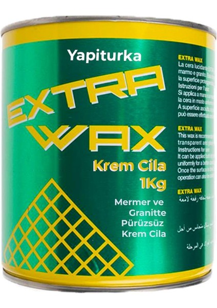 Extra Wax Krem Cila 1kg- Mermer Granitte Pürüzsüz Cila