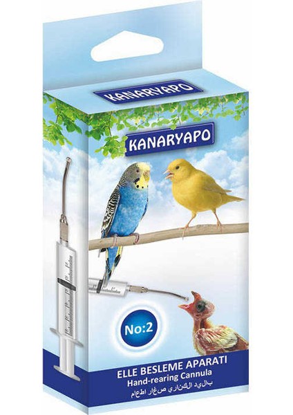 Elle Besleme Aparatı No:2 Muhabbet Kuşu Kanarya Için Mama Şırıngası 1 Adet