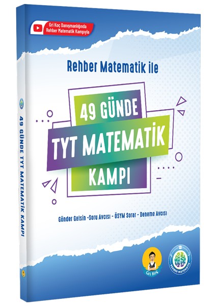 Rehber Yayınları 49 Günde TYT Türkçe ve Matematik Kampı İle Best Of 5'li Deneme 3 Kitap Set