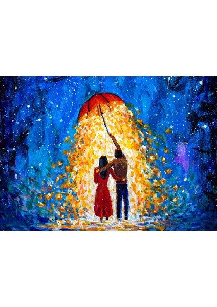 Bereket Yağmuru Sayılarla Boyama Seti 40X50CM
