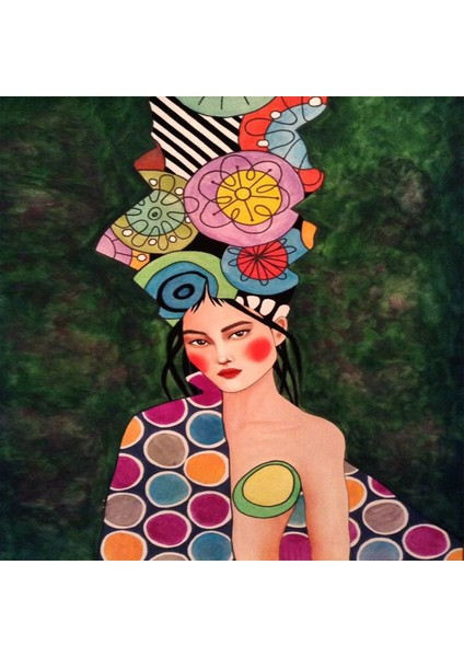 Kadın ve Renkler Sayılarla Boyama Seti 40X50CM