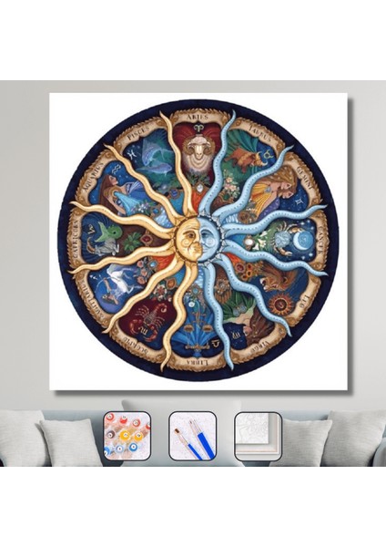 Astroloji Sayılarla Boyama Seti 40X50CM