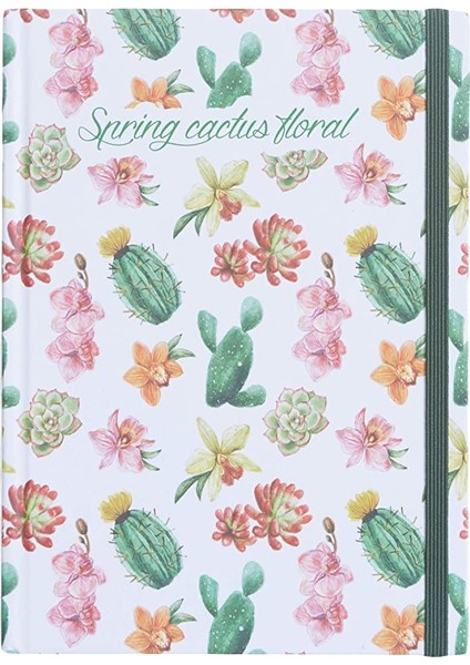 Kapak 96YP. Ivory Defter Lastikli 14X20 Kareli Defter