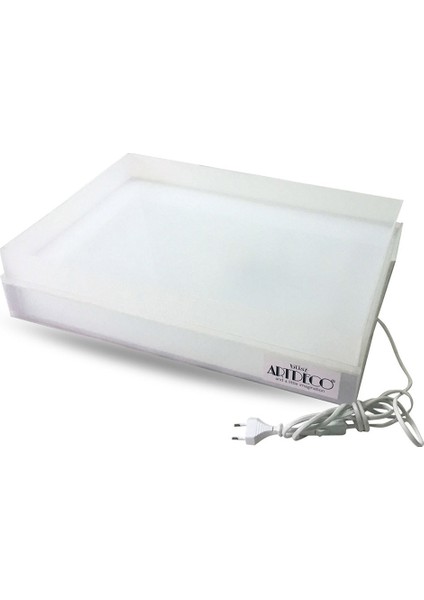 : Işıklı Ebru Teknesi : 35 x 50