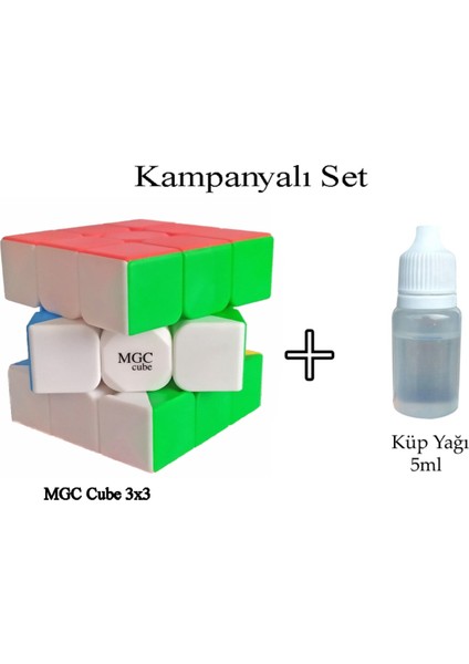 Mgc Cube F1 3x3+küp yağı Zeka Küpü Sabır Küpü Rubik Küp akıl küpü