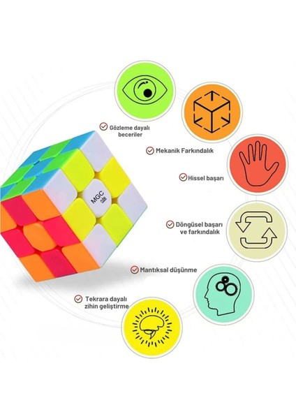 Mgc Cube F1 3x3+küp yağı Zeka Küpü Sabır Küpü Rubik Küp akıl küpü indirimleri
