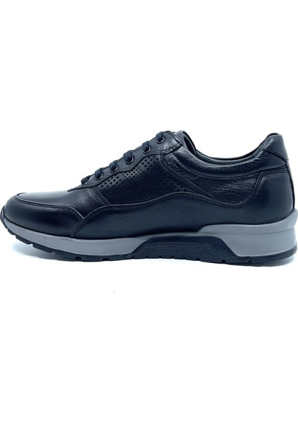 Hakiki Deri Siyah Sneaker Erkek Ayakkabı 2721 306 indirimleri