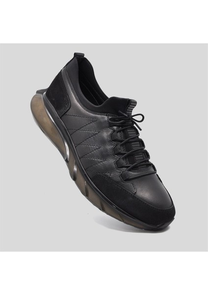 Siyah Erkek Spor Sneaker Air Taban 9743 430
