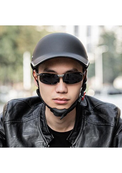 Scooter Roller Paten Bisiklet Kaskı - Mat Siyah (Yurt Dışından)