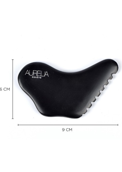 Aurelia Black Bian Stone Butterfly Gua Sha - Kelebek gua sha Taşı - Siyah Bien
