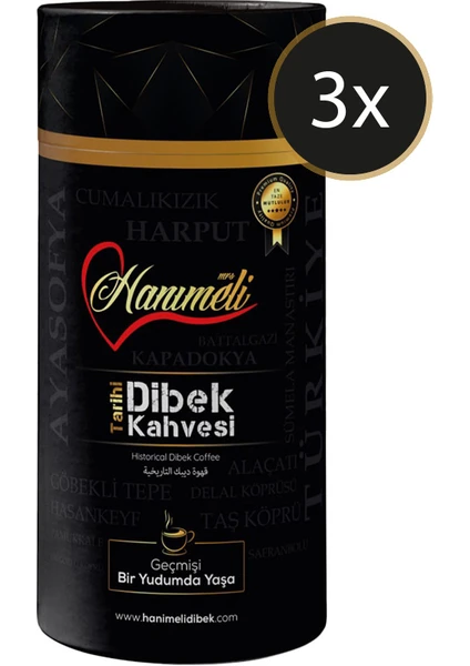 3 Adet 1kg Dibek Kahvesi Hanımeli Dibek