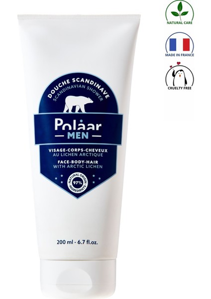 Men Scandinavian Shower Gel - 3'ü 1 Arada Duş Jeli