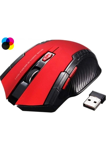 C-19 6 Tuşlu Gaming Oyuncu Wireless Kablosuz Mouse